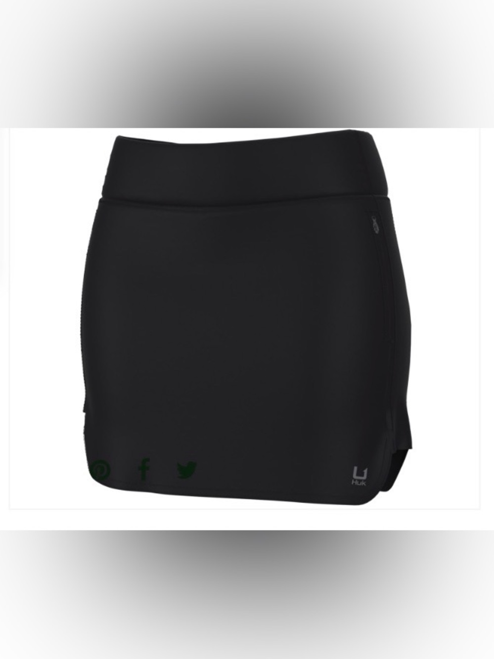 Huk Cedros Black Skort Women’s Size M